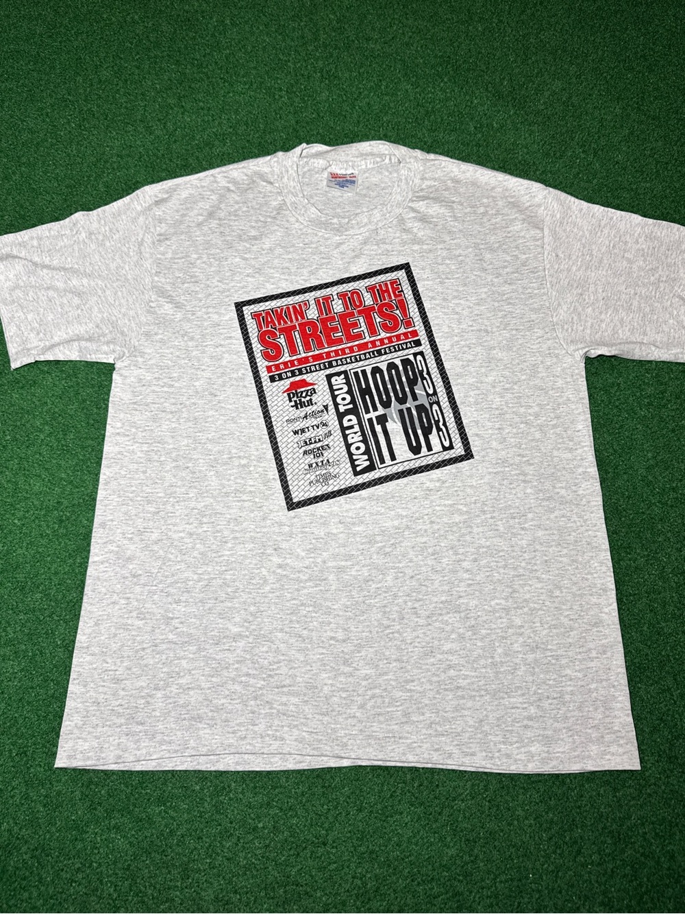 Vintage 90s Basketball Tournament 3 on 3 T-shirt, Hip Hop Erie PA Otters NBA L